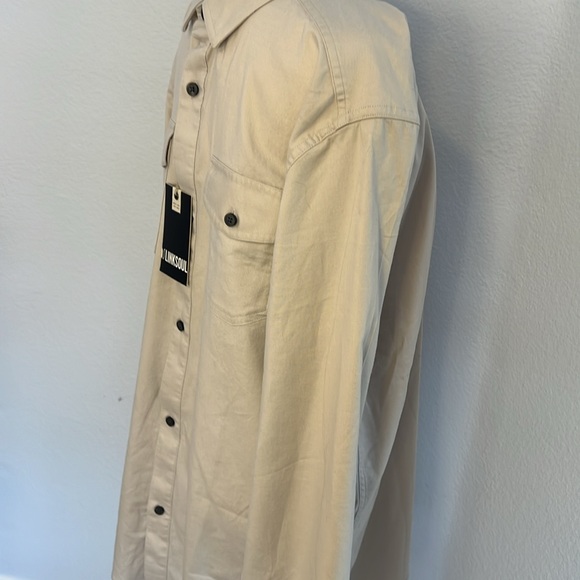NWT Linksoul Button Down Del Mar Shirt Bone - Picture 4 of 7
